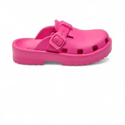 Free People Women's Karlie Buckle Clog In Watermelon In Pink