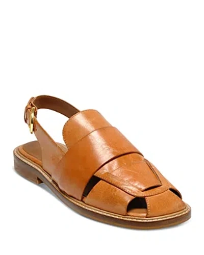 Free People Women's Libby Square Toe Slingback Fisherman Sandals In Vachetta