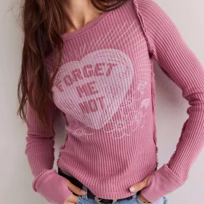 Free People Women's Lucky Locket Top In Watermelon In Pink