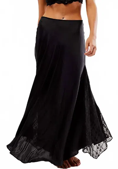 Free People Women's Make You Mine Half Slip Skirt In Black
