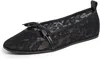 Free People Mesh Mania Ballet Flats Black In Black