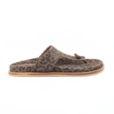 Free People Women's Mika Chestnut Leo Suede Sandal In Brown