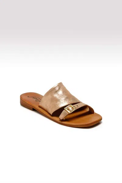 FREE PEOPLE WOMEN'S MILA MINIMAL FLAT IN ROSE GOLD
