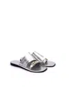 Free People Mila Slide Sandal In Silver