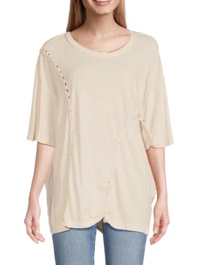 Free People Women's Moonlit Midi Tee In Beige