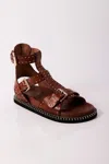 Free People Women's Nova Gladiator Sandals In Luggage In Brown