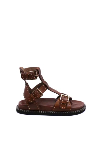 Free People Women's Nova Gladiator Sandals In Luggage