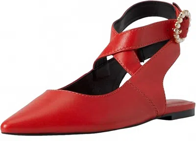Free People Women's Parisa Pointe Flat In Red