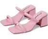 FREE PEOPLE WOMEN'S PARKER DOUBLE STRAP HEEL IN PINK