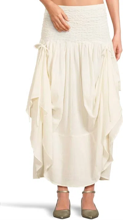 Free People Women's Prairie Convertible Skirt In Whisper White In Neutral