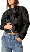 Free People Quinn Quilted Crop Jacket