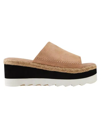 Free People Women's Santorini Espadrille Sandal In Rose Gold In Multi