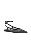Free People Women's Sheer Glitter Jules Flat In Black