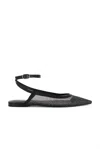 Free People Women's Sheer Glitter Jules Flats In Black