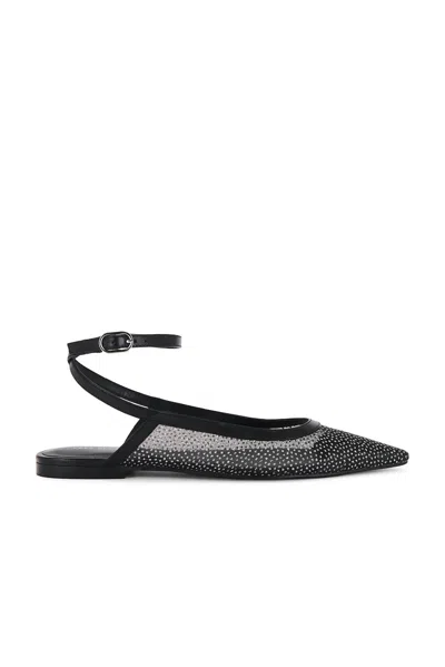 Free People Women's Sheer Glitter Jules Flats In Black
