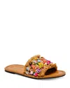 Free People Shipwrecked Beaded Slide Sandal In Multi