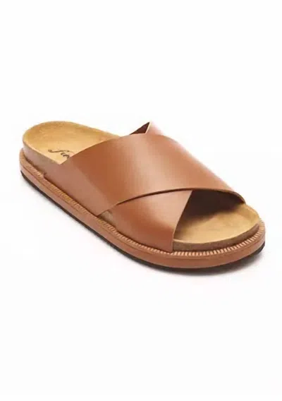 Free People Women's Sidelines Footbed Sandals In Tan In Brown