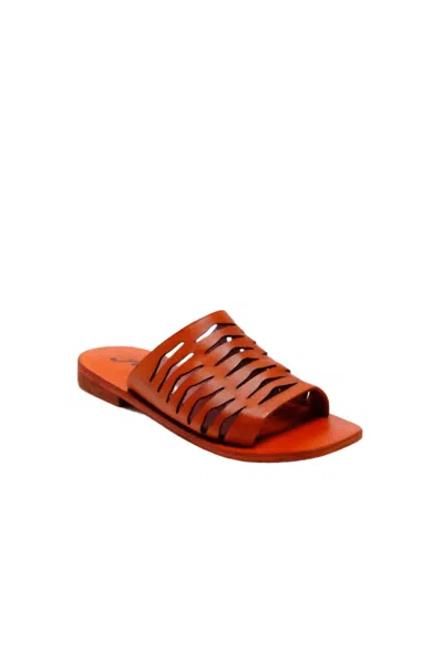 Free People Women's Slice Of Sun Shine Sandal In Vermillion In Orange