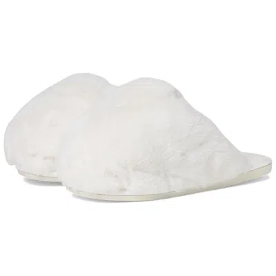 Free People Women's Snowball Slippers, Snow Faux Fur In White