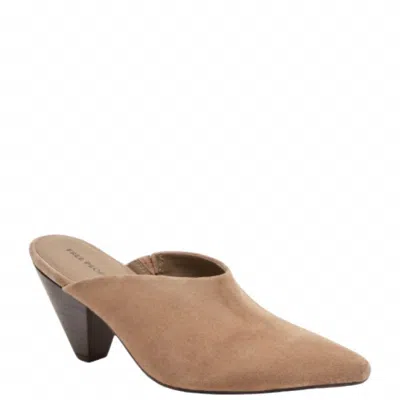 Free People Stellar Mule Sandal In Faded Saddle Suede In Brown