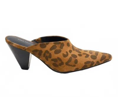 Free People Women's Stellar Suede Mule In Spotted Leopard In Brown
