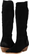 Free People Sway Low Slouch Boot In Fudgesicle In Black