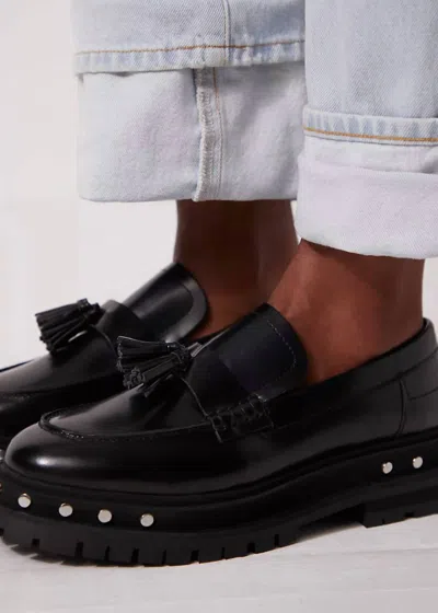 Free People Women's Teagan Tassel Loafers In Black