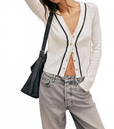 Free People Women's Tipton Cardigan In Ivory Combo In White