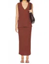 Free People Women's Veda Sweater Set In Brown In Brown