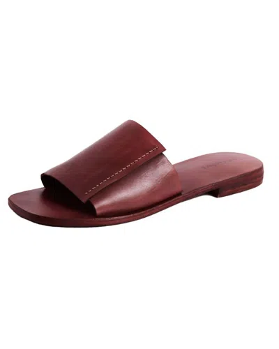 Free People Women's Verona Slide In Tan In Burgundy