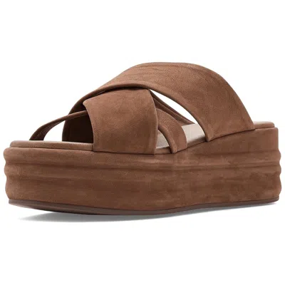 Free People Women's Wanderbay Platform Sandals, Latte In Multi