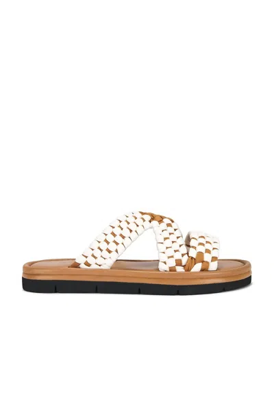 Free People Women's Waters Edge Woven Sandal In Chalk/tan In Multi