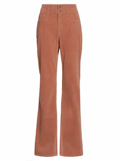 Free People Women's We The Free Jayde Cord Flare Jeans In Sunburn In Brown