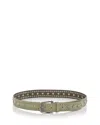 Free People Women's We The Free Sola Stud Leather Belt In Green