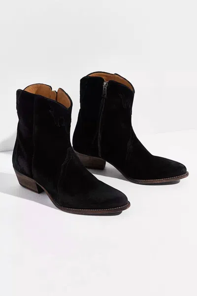 Free People Women's Western Boots In Black Suede