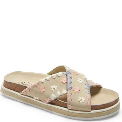 Free People Wildflowers Crossband Sandal In Washed Natural In Multi