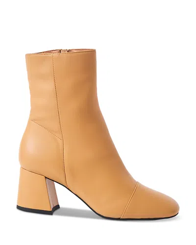 Free People Women's Wisteria Ankle Boots In Camel Leather