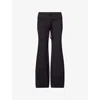 Free People Womens Black Quick Step Bubble-leg Stretch-jersey Trousers