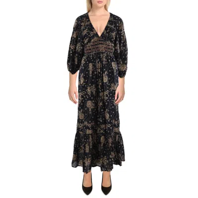 Free People Womens Cotton Long Maxi Dress