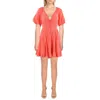 Free People Womens Cotton Smocked Sundress In Pink