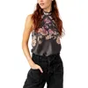 Free People 1 Thing Halter Neck Bodysuit In Multi