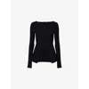 Free People East Side Rib Cardigan In Black
