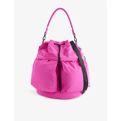 Free People Womens Fuschia Flirt Fp Movement Ego Boost Mega Bucket Bag