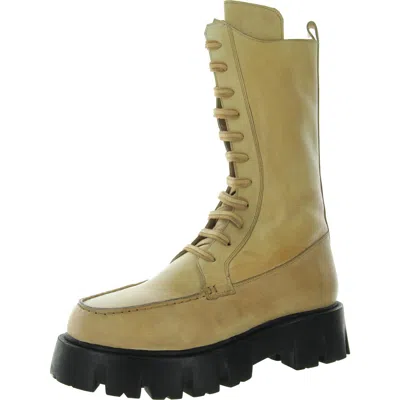 Free People Womens Lace-up Knee-high Boots In Multi
