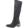 Free People Womens Padded Insole Leather Knee-high Boots