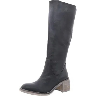 Free People Womens Padded Insole Leather Knee-high Boots