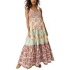 Free People Bluebell Mixed Print Cotton Maxi Dress In Multi