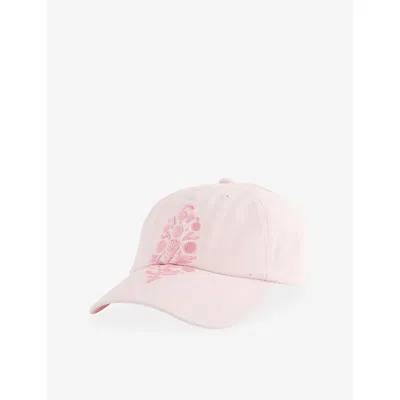 Free People Womens  Fp Movement Big Buti Embroidered Cotton Cap In Pink