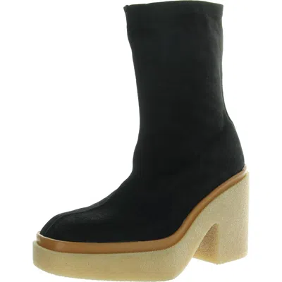 Free People Womens Zipper Ankle Boots In Black