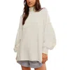 Free People Wonderful Pullover Sweater In Coconut Milk In White